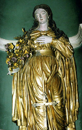 A statue of Saint Philomena